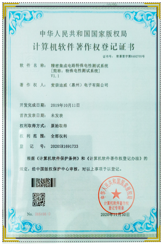 著作權(quán)登記證書